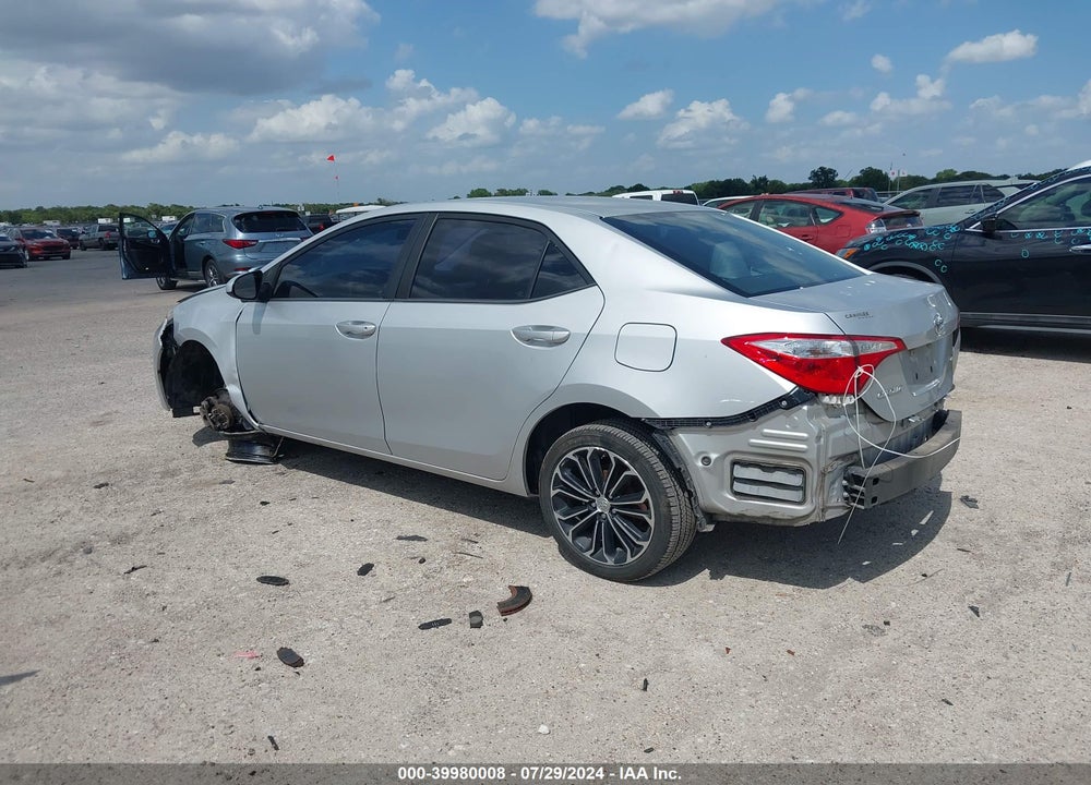 2015 TOYOTA COROLLA LE VIN: 5YFBURHEXFP326209
