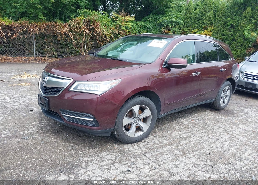 2014 ACURA MDX VIN: 5FRYD4H21EB005977