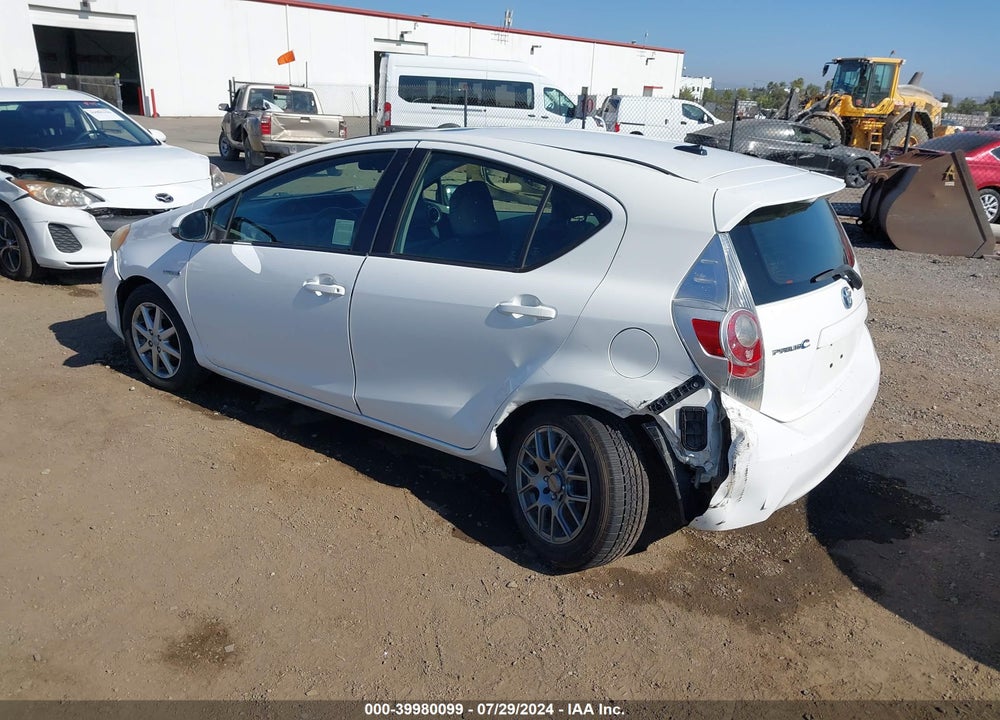 2013 TOYOTA PRIUS C FOUR/ONE/THREE/TWO VIN: JTDKDTB39D1031754