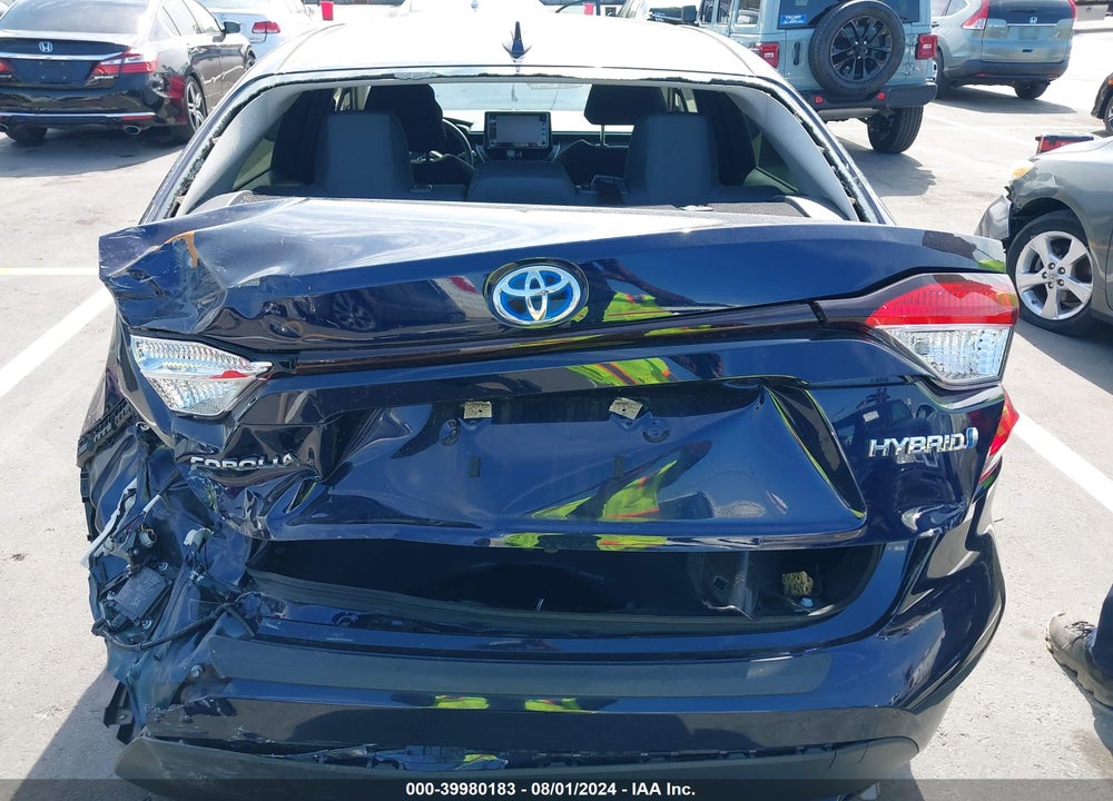 2022 TOYOTA COROLLA HYBRID LE VIN: JTDEAMDE3NJ058282
