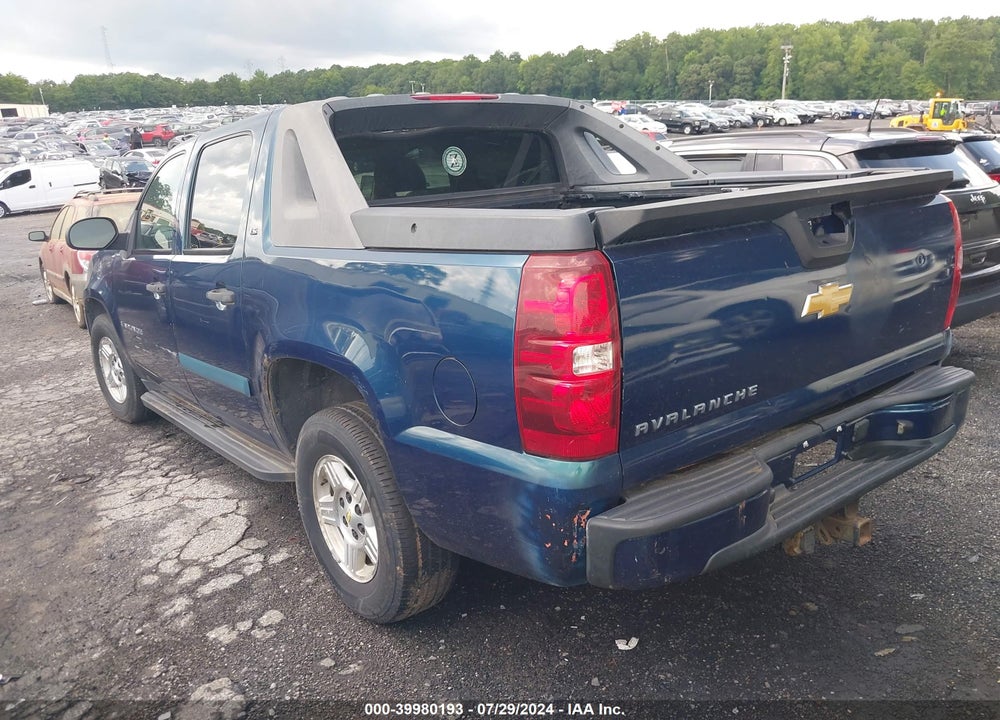 2007 CHEVROLET AVALANCHE 1500 LS VIN: 3GNEC12J77G179658