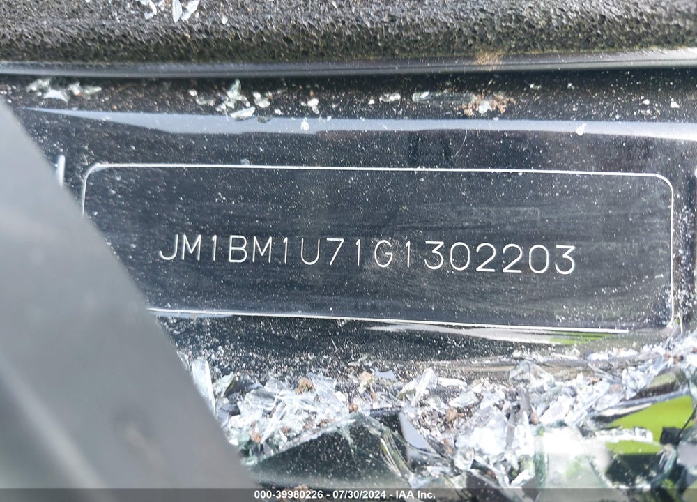 2016 MAZDA MAZDA3 VIN: JM1BM1U71G1302203
