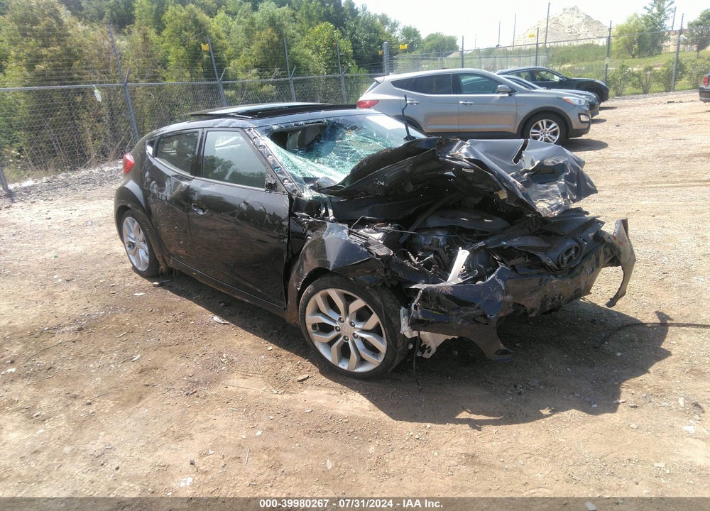 2013 HYUNDAI VELOSTER BASE W/GRAY VIN: KMHTC6AD1DU117783