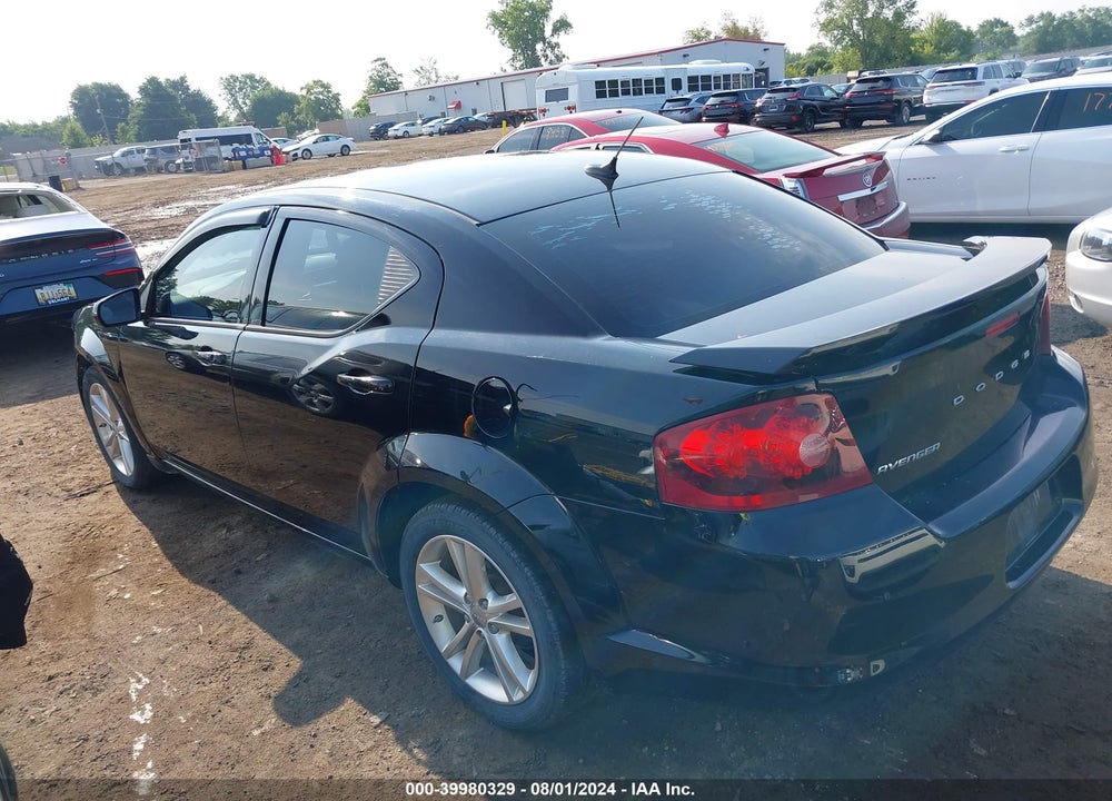 2011 DODGE AVENGER MAINSTREET VIN: 1B3BD1FG7BN552089