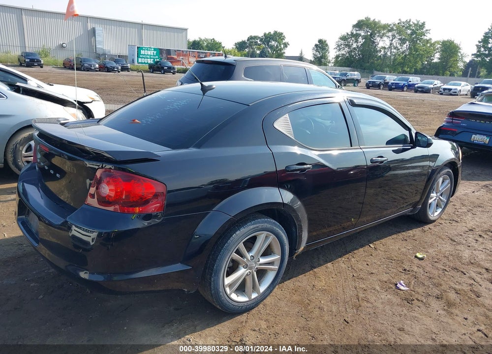 2011 DODGE AVENGER MAINSTREET VIN: 1B3BD1FG7BN552089