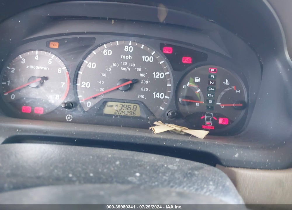 2002 HONDA ACCORD 3.0 EX VIN: 1HGCG225X2A024107