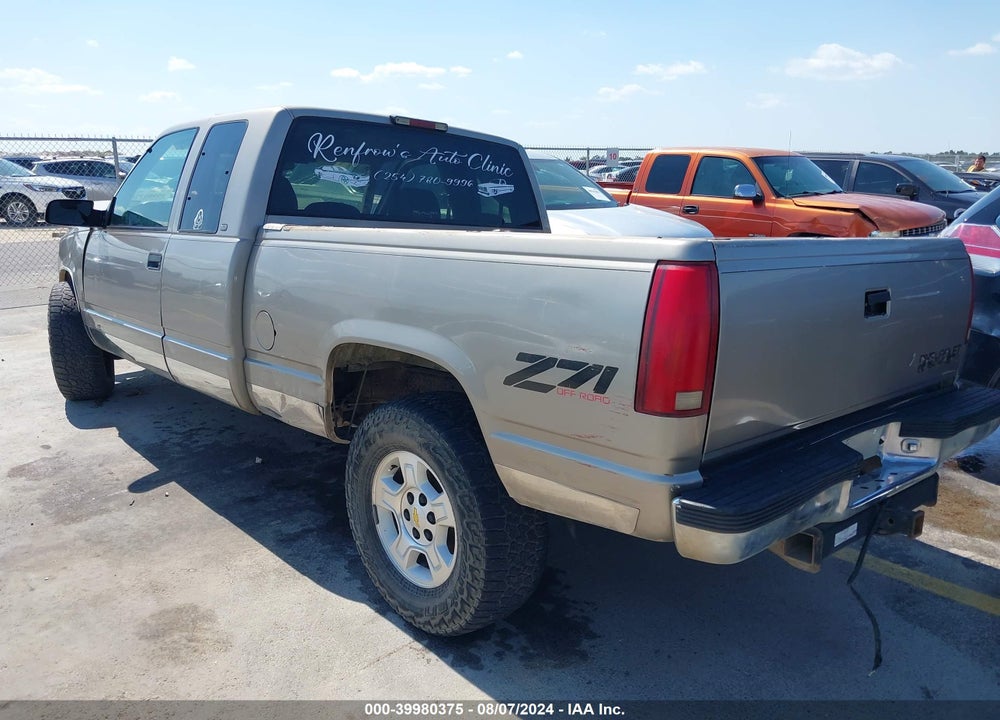 1998 CHEVROLET K1500 FLEETSIDE VIN: 1GCEK19R8WR144553