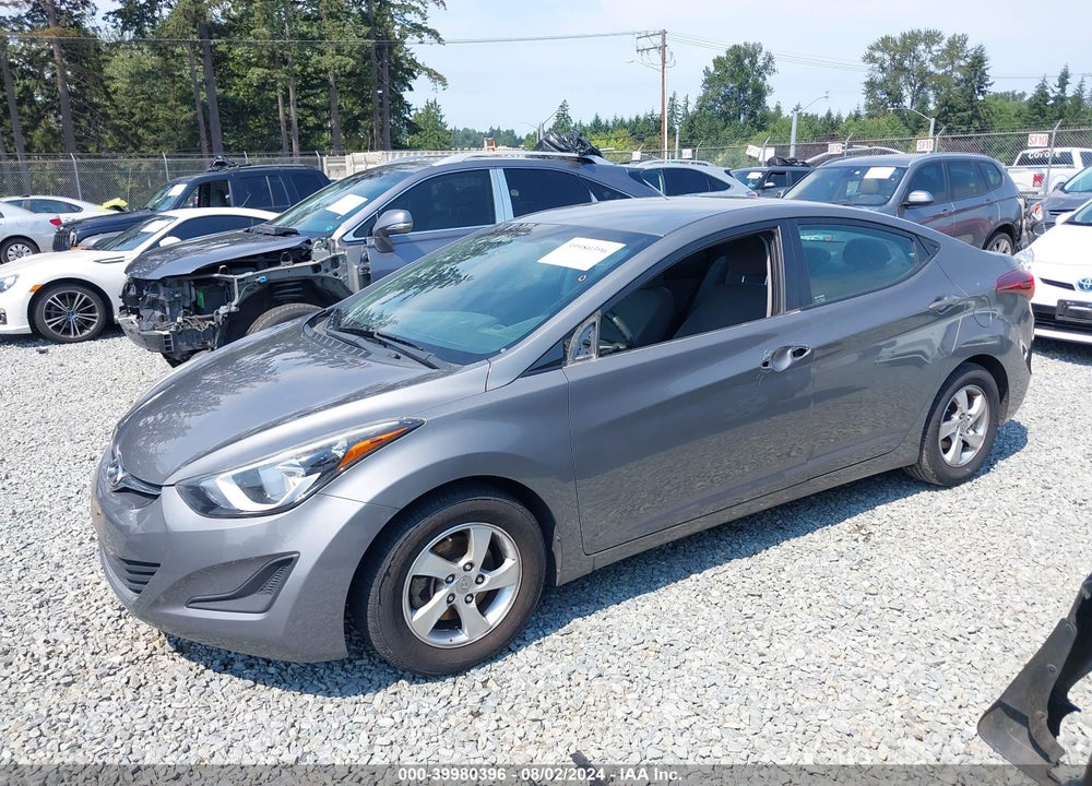 2014 HYUNDAI ELANTRA SE VIN: 5NPDH4AE6EH505806