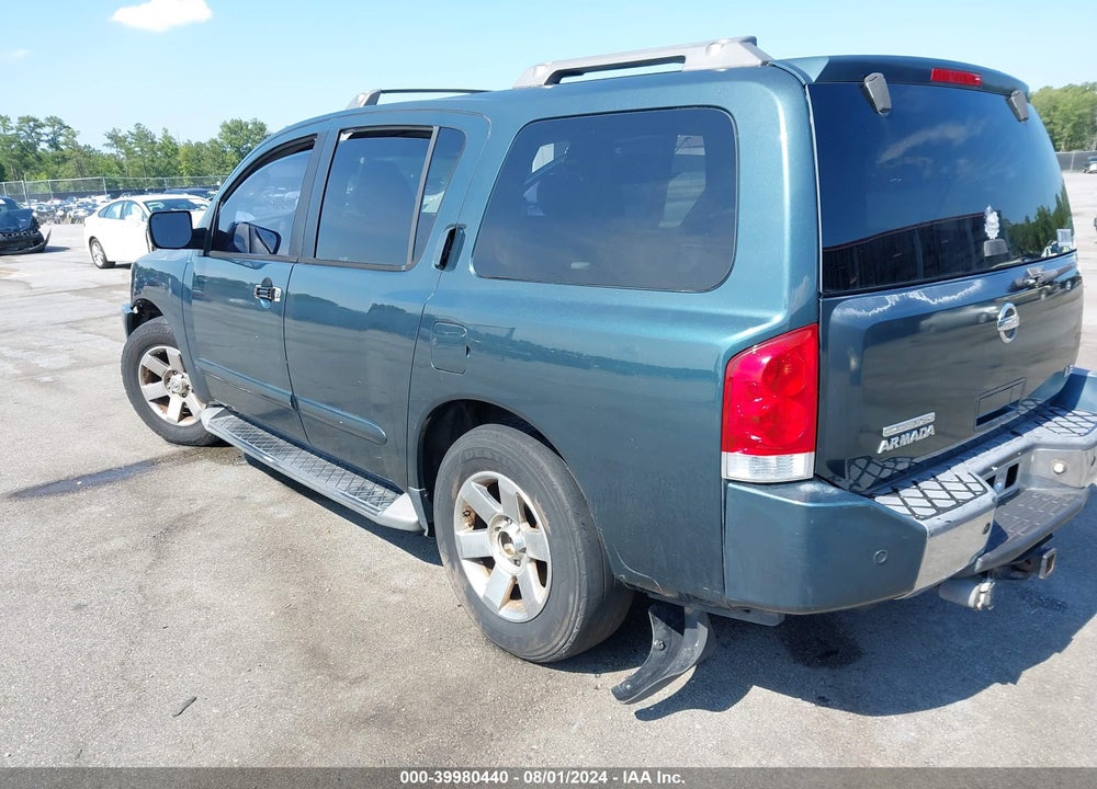 2004 NISSAN PATHFINDER ARMADA LE VIN: 5N1AA08A34N734036