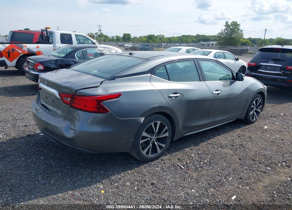 2016 NISSAN MAXIMA 3.5 PLATINUM VIN: 1N4AA6AP3GC415912