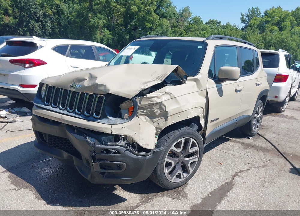 2015 JEEP RENEGADE LATITUDE VIN: ZACCJBBTXFPB26009