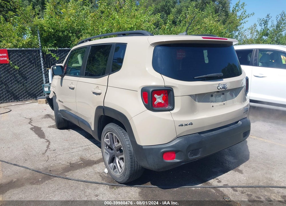 2015 JEEP RENEGADE LATITUDE VIN: ZACCJBBTXFPB26009
