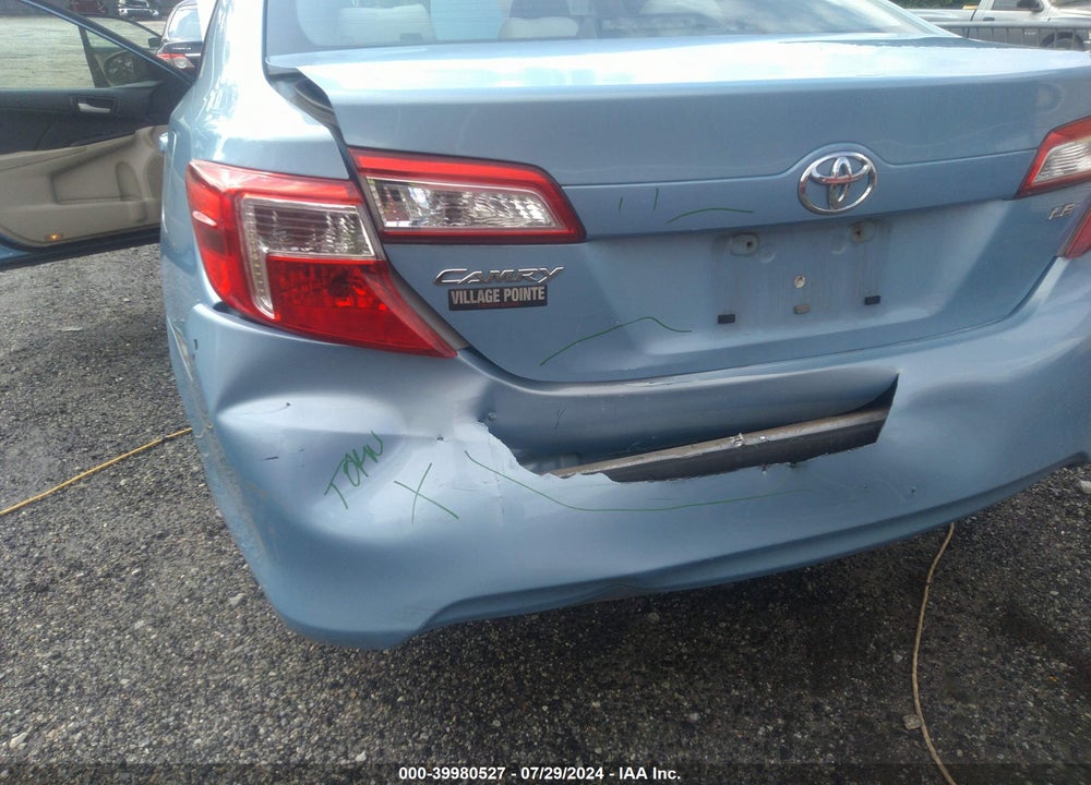 2013 TOYOTA CAMRY LE VIN: 4T4BF1FK9DR288607