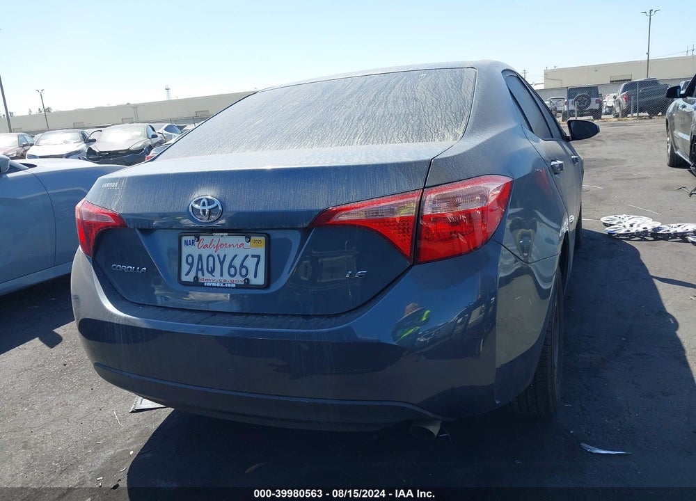 2019 TOYOTA COROLLA LE VIN: 2T1BURHE8KC235384