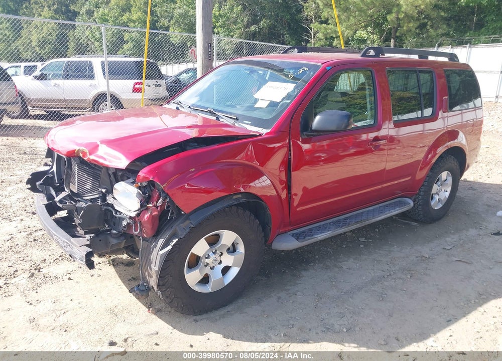 2011 NISSAN PATHFINDER S VIN: 5N1AR1NN4BC619833
