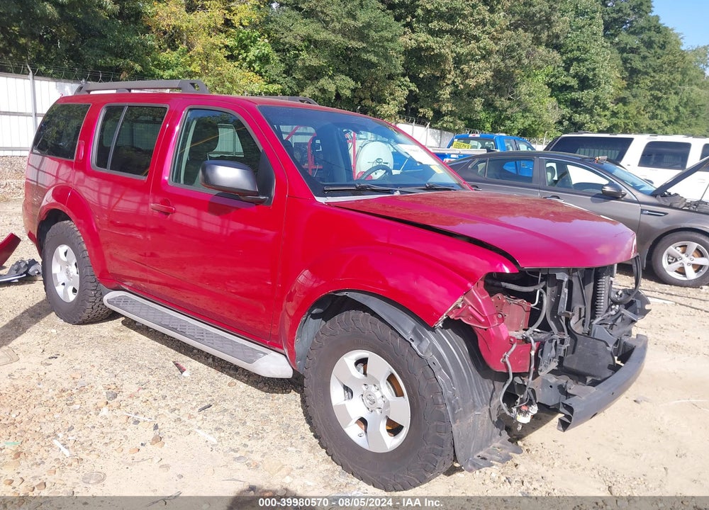 2011 NISSAN PATHFINDER S VIN: 5N1AR1NN4BC619833