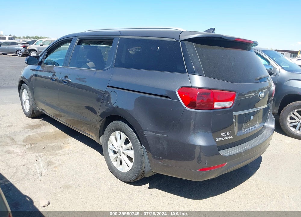 2016 KIA SEDONA LX VIN: KNDMB5C11G6168055