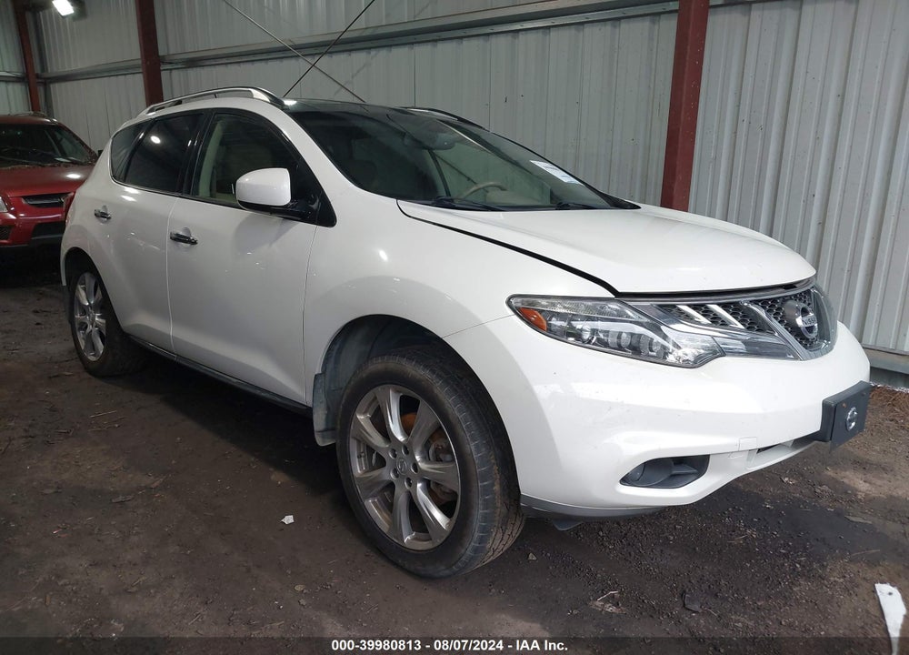 2012 NISSAN MURANO LE VIN: JN8AZ1MW7CW232406