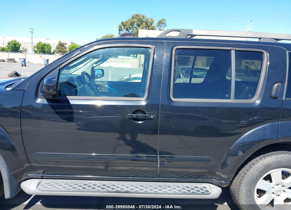 2008 NISSAN PATHFINDER SE VIN: 5N1AR18B98C610605