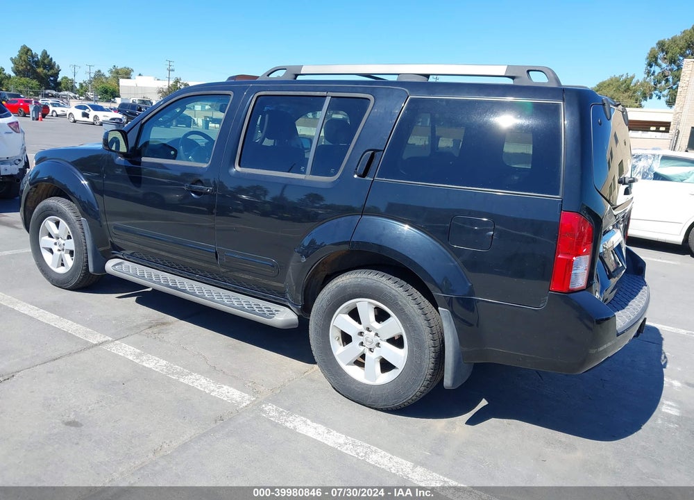 2008 NISSAN PATHFINDER SE VIN: 5N1AR18B98C610605
