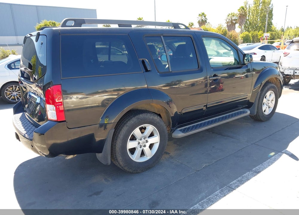 2008 NISSAN PATHFINDER SE VIN: 5N1AR18B98C610605