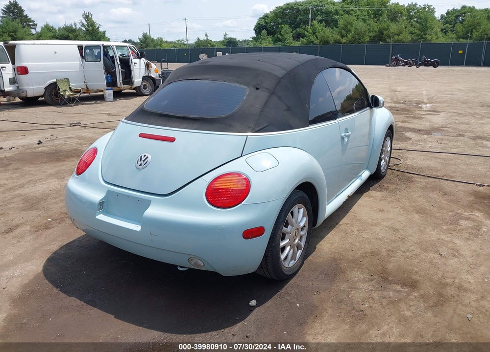 2004 VOLKSWAGEN NEW BEETLE GLS VIN: 3VWCM31Y94M324698