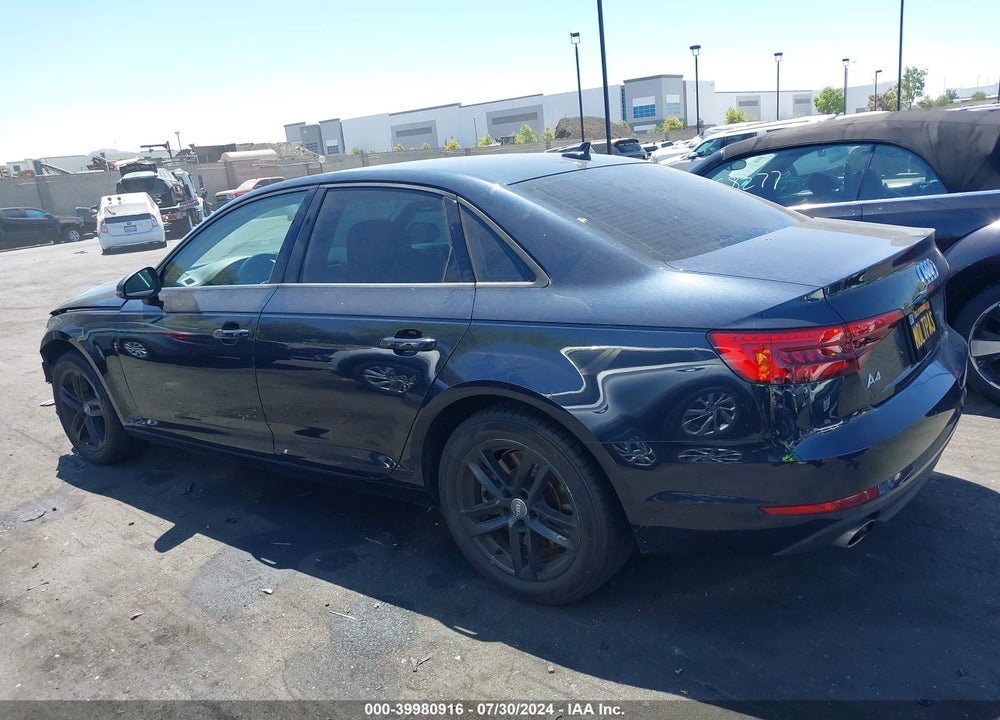 2017 AUDI A4 2.0T PREMIUM VIN: WAUGNAF49HN014622