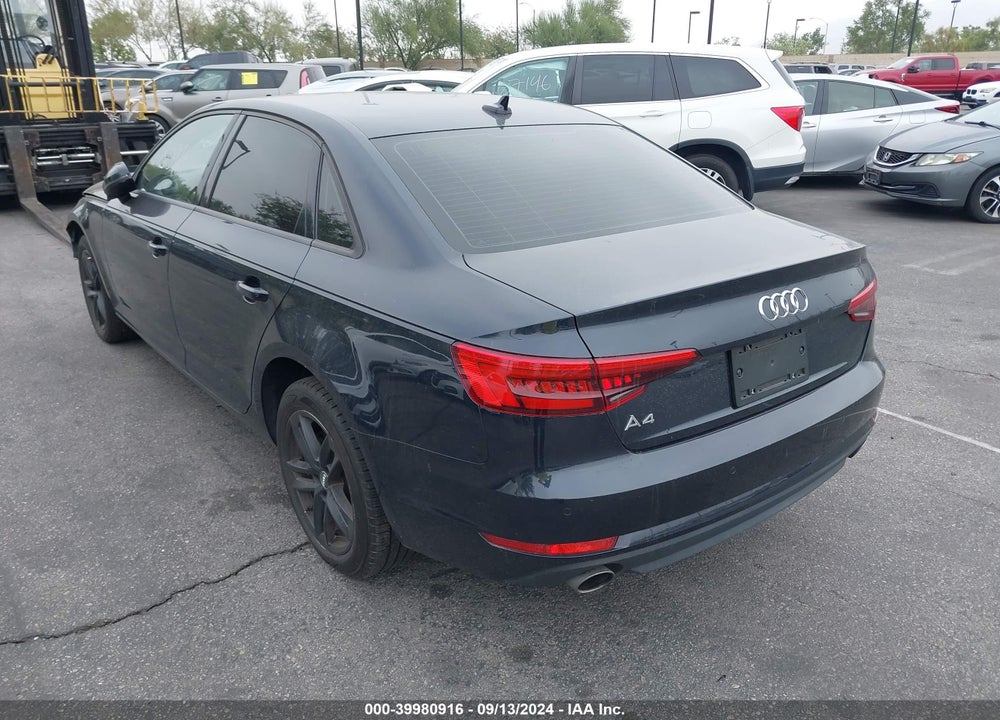 2017 AUDI A4 2.0T PREMIUM VIN: WAUGNAF49HN014622