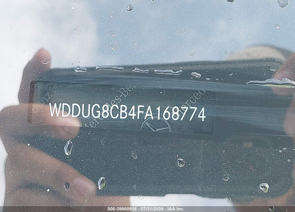 2015 MERCEDES-BENZ S CLASS VIN: WDDUG8CB4FA168774