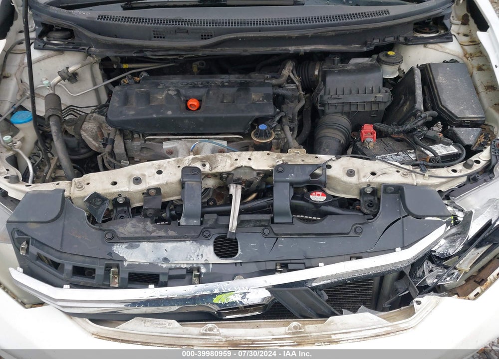 2012 HONDA CIVIC LX VIN: 19XFB2F57CE037285