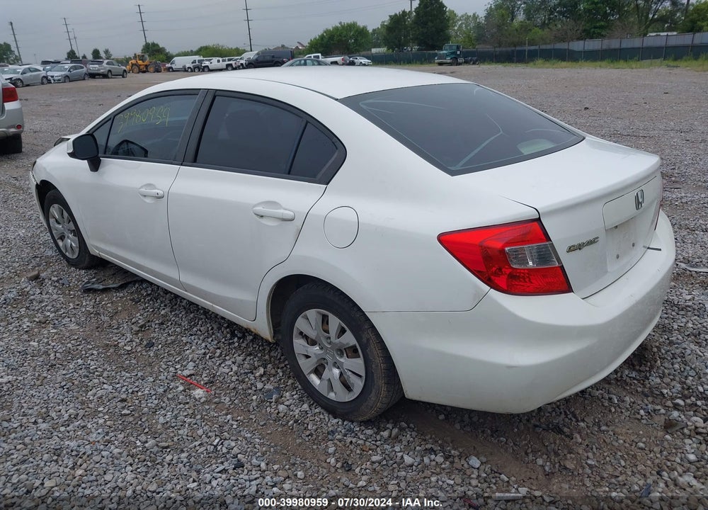 2012 HONDA CIVIC LX VIN: 19XFB2F57CE037285
