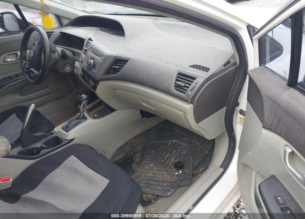 2012 HONDA CIVIC LX VIN: 19XFB2F57CE037285