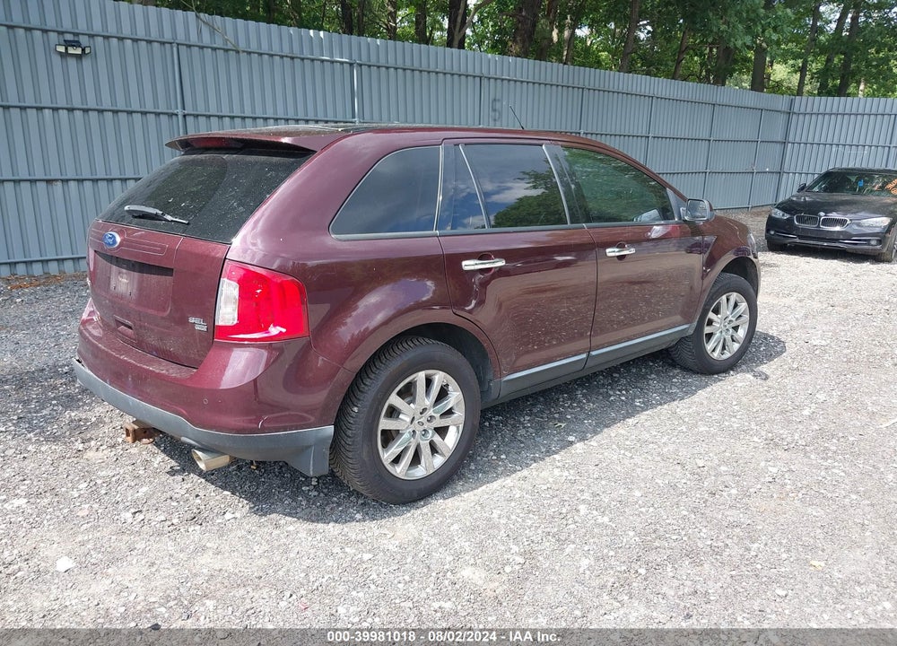 2011 FORD EDGE SEL VIN: 2FMDK4JC0BBB09552