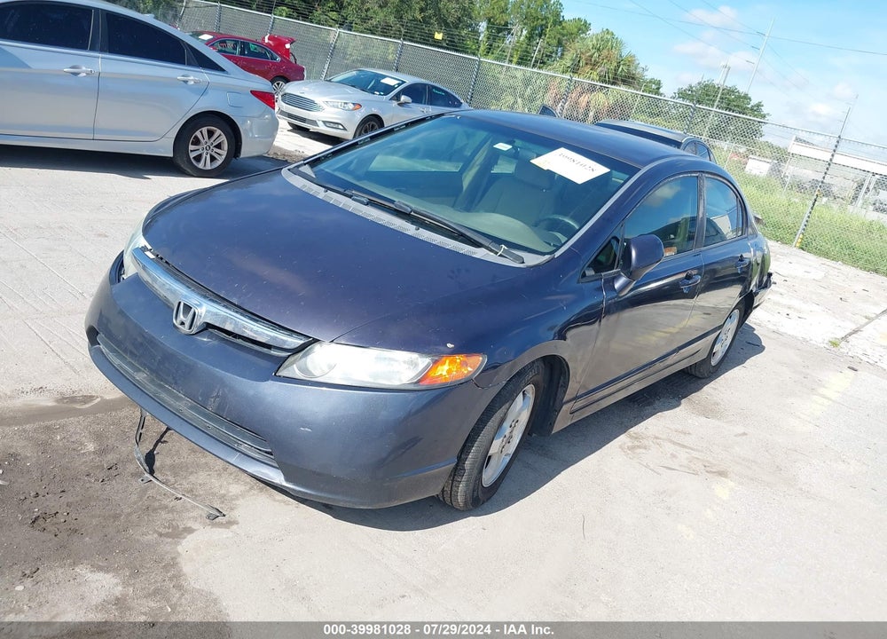 2006 HONDA CIVIC LX VIN: 2HGFA16596H512636