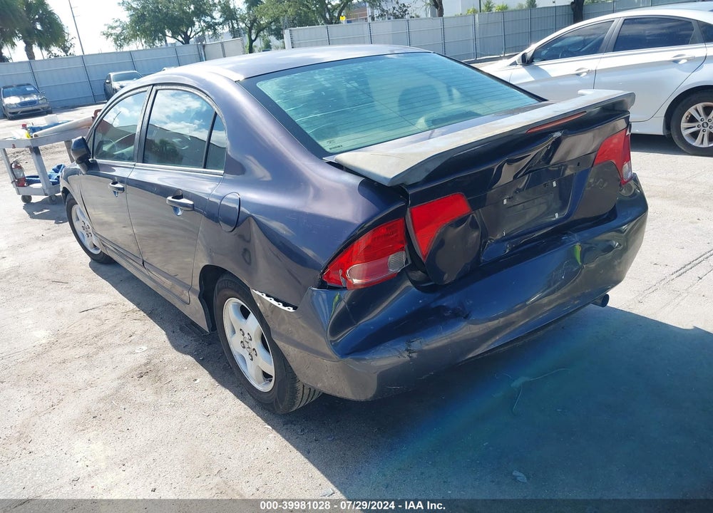 2006 HONDA CIVIC LX VIN: 2HGFA16596H512636
