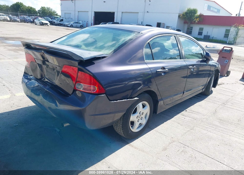 2006 HONDA CIVIC LX VIN: 2HGFA16596H512636