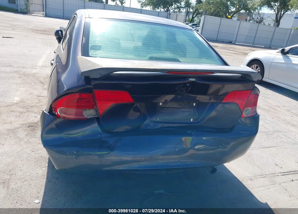 2006 HONDA CIVIC LX VIN: 2HGFA16596H512636