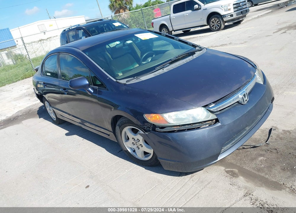 2006 HONDA CIVIC LX VIN: 2HGFA16596H512636