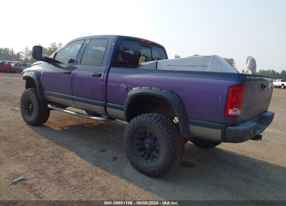 2004 DODGE RAM 2500 SLT/LARAMIE VIN: 3D7KU28C54G279881