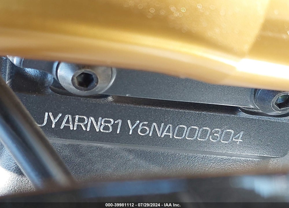 2022 YAMAHA MTN1000 DC VIN: JYARN81Y6NA000304