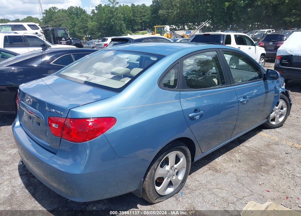 2007 HYUNDAI ELANTRA GLS/LIMITED/SE VIN: KMHDU46DX7U099318