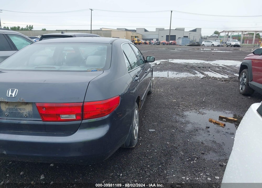 2005 HONDA ACCORD 2.4 LX VIN: 1HGCM55495A188398