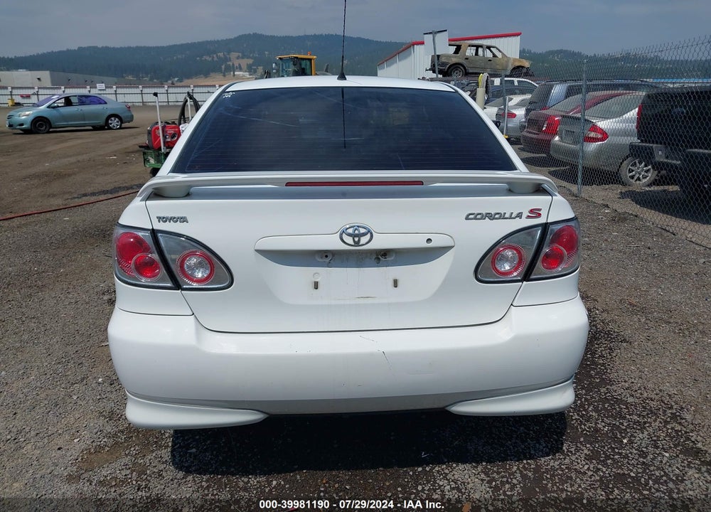 2004 TOYOTA COROLLA S VIN: 1NXBR32E54Z215313