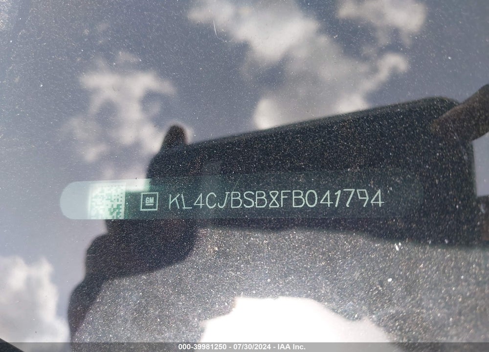 2015 BUICK ENCORE CONVENIENCE VIN: KL4CJBSB8FB041794