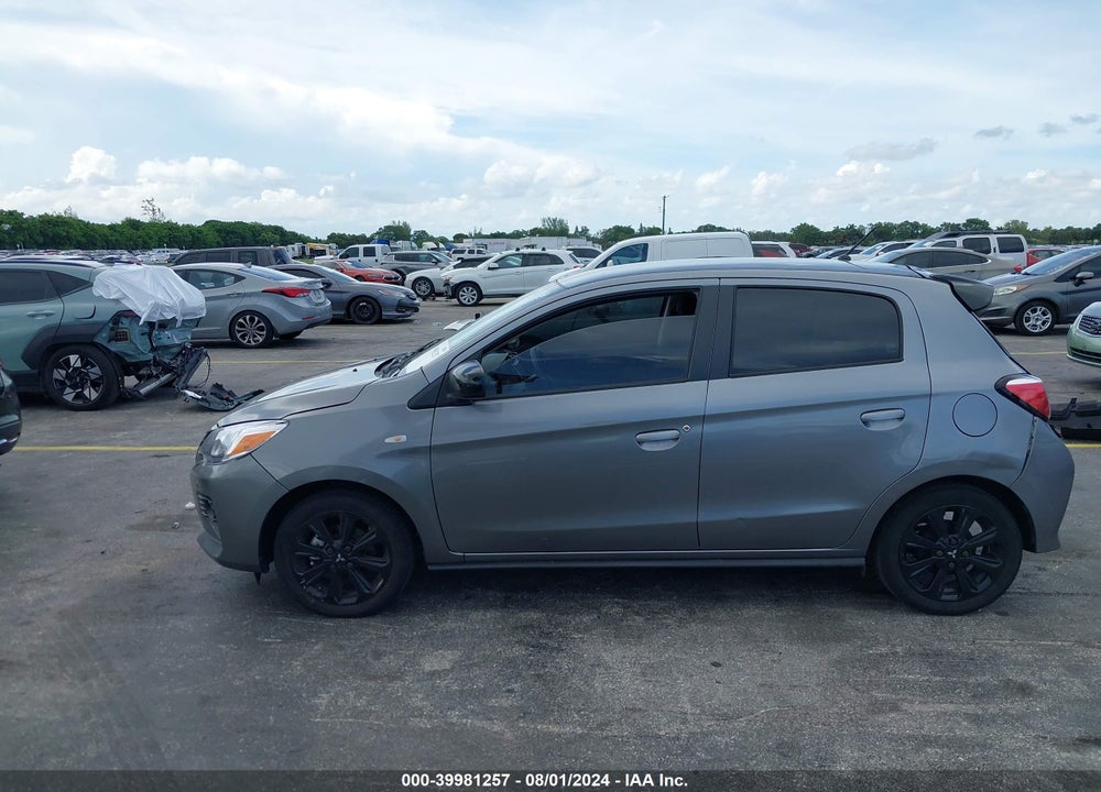 2022 MITSUBISHI MIRAGE BLACK EDITION/SE VIN: ML32AWHJ5NH006698