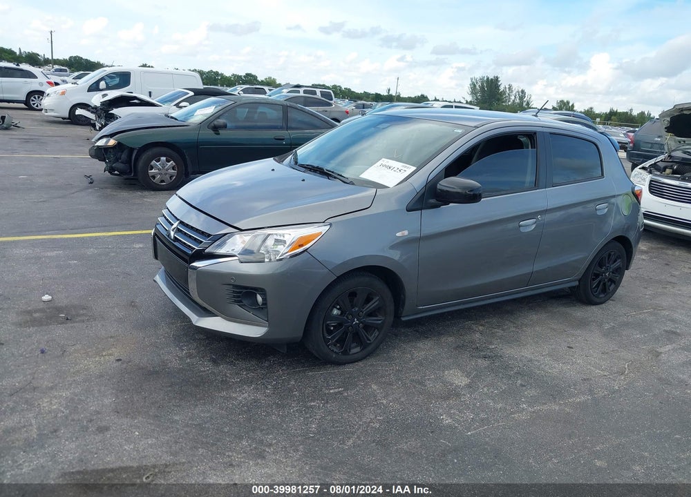 2022 MITSUBISHI MIRAGE BLACK EDITION/SE VIN: ML32AWHJ5NH006698