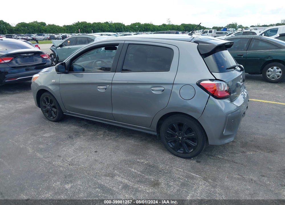 2022 MITSUBISHI MIRAGE BLACK EDITION/SE VIN: ML32AWHJ5NH006698