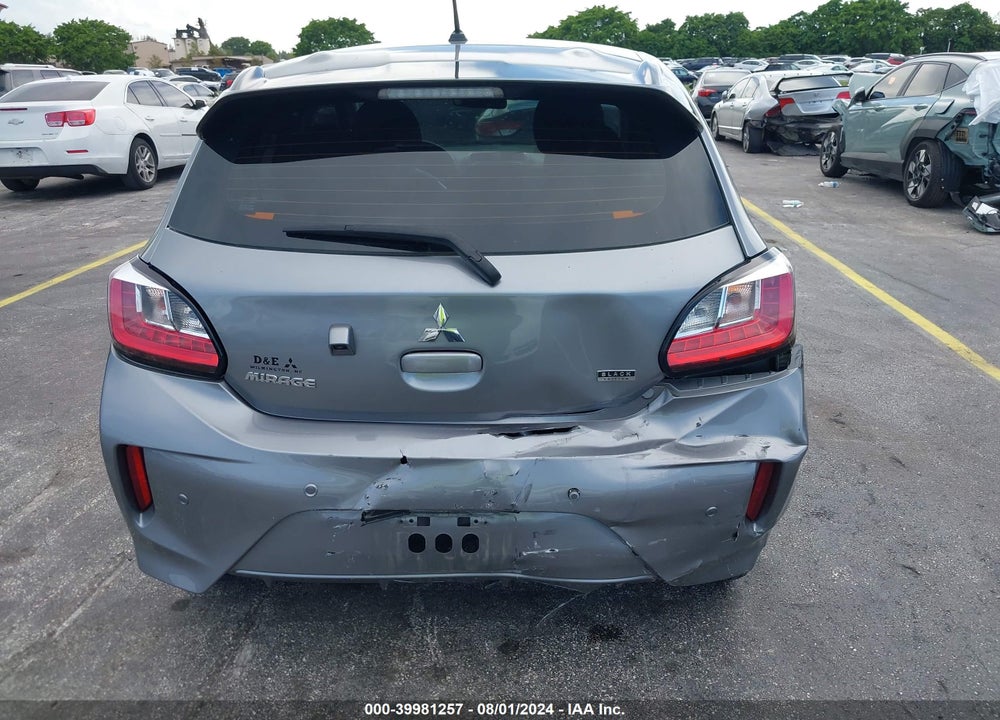2022 MITSUBISHI MIRAGE BLACK EDITION/SE VIN: ML32AWHJ5NH006698