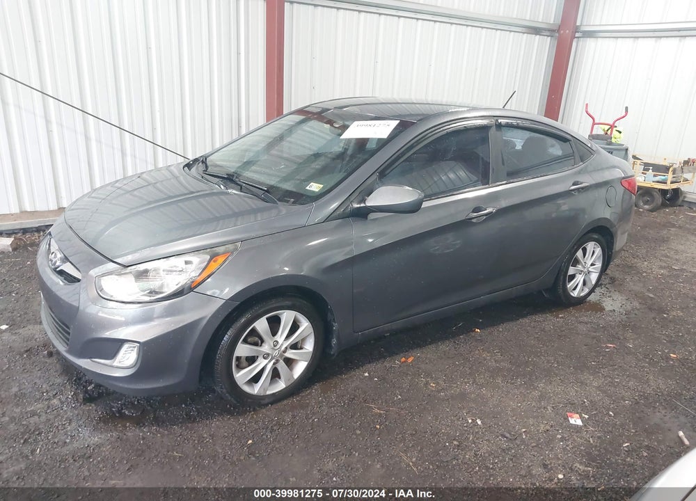 2013 HYUNDAI ACCENT GLS VIN: KMHCU4AE4DU418333