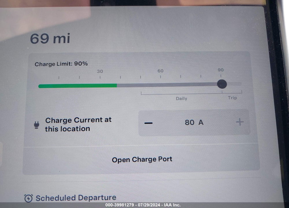 2013 TESLA MODEL S VIN: 5YJSA1DG1DFP03617